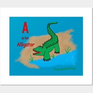 A is for ALLIGATOR Posters and Art